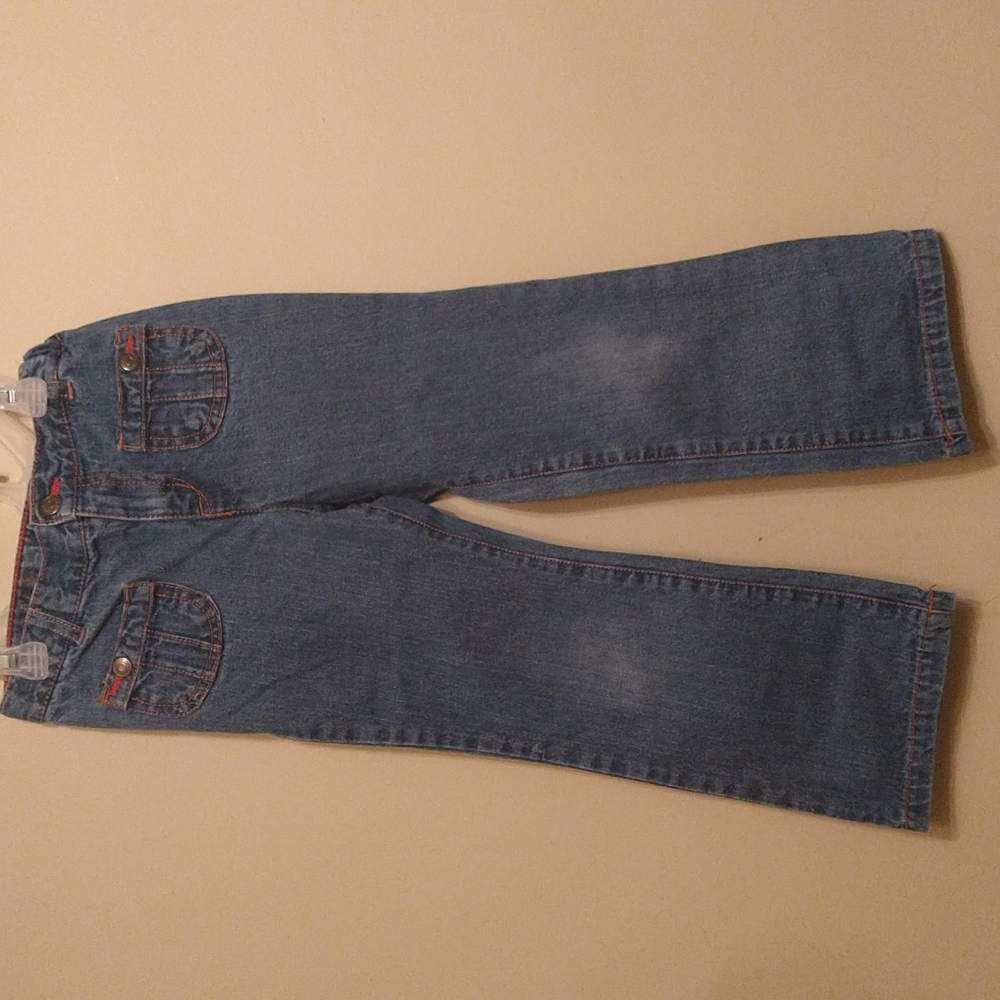 Faded Glory Girls 5t Adjustable Pink Highlight Jeans